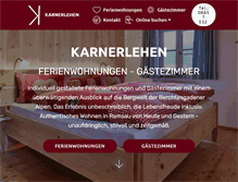 Tablet Screenshot of karnerlehen.de